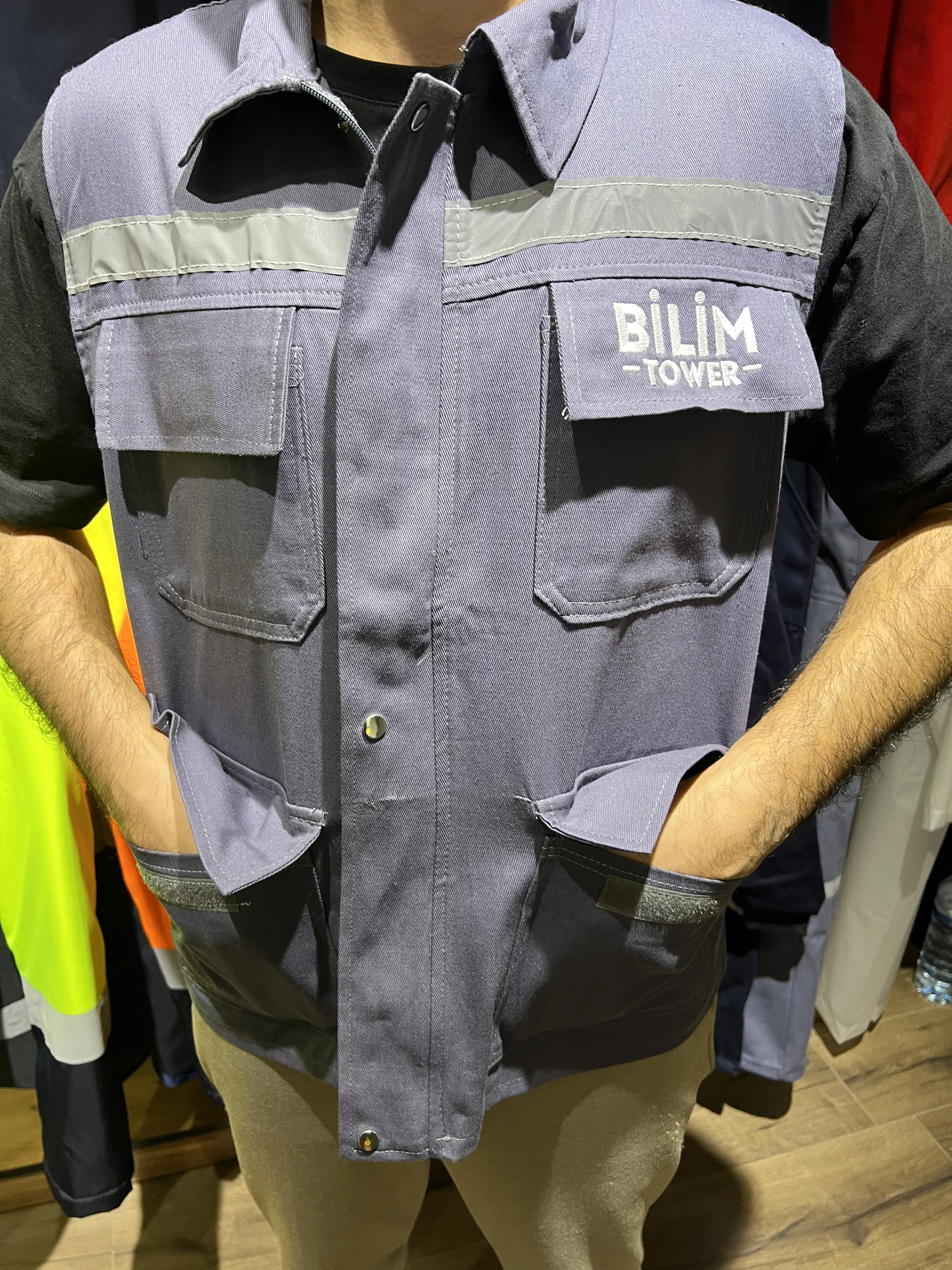 Gabardin Yelek Nakış Çalışması