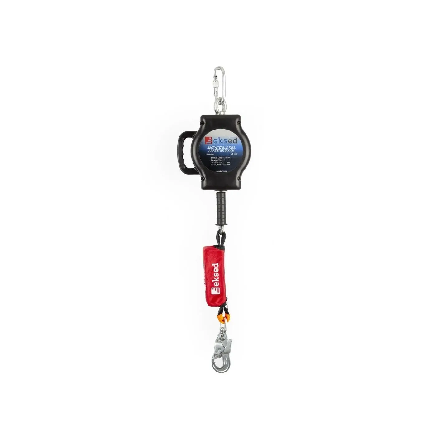 EKS-306 6 Metre Çelik Halatlı Geri Sarımlı Düşüş Durdurucu