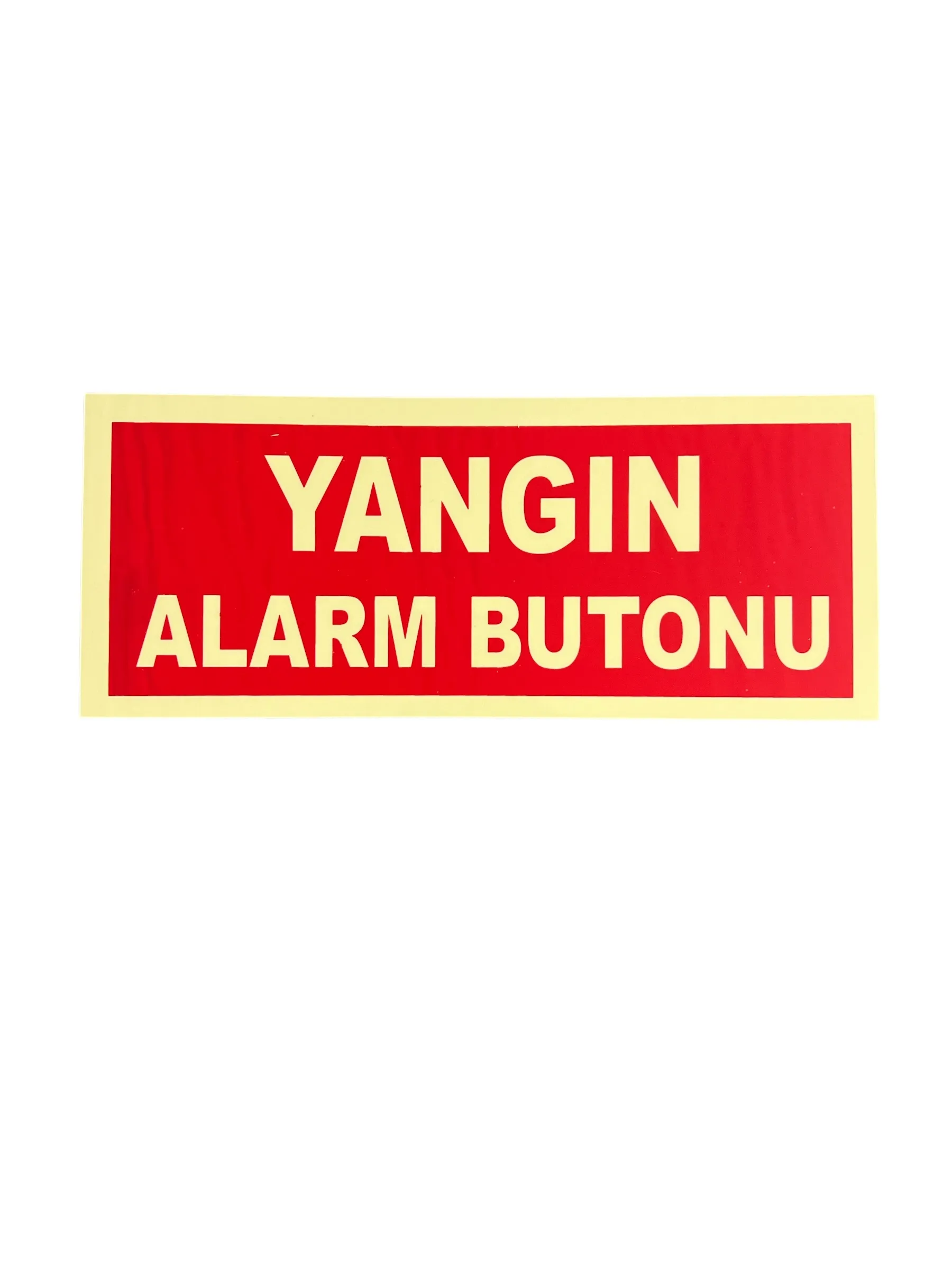 Fosforlu Fotolümen Yangın Alarm Butonu Levhası