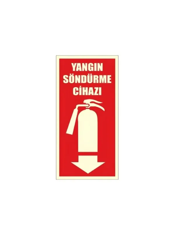 Fotolümen Yangın Söndürme Cihazı Levhası (Karanlıkta Parlar)