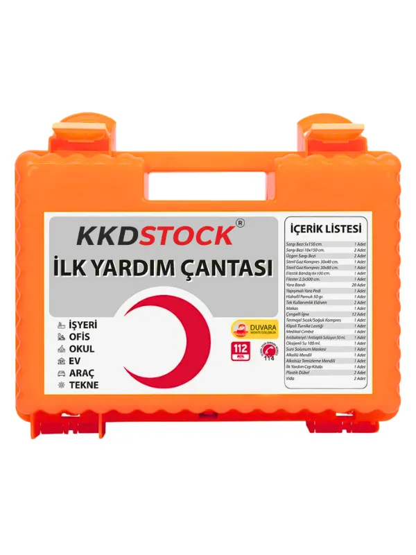 KKDSTOCK Profesyonel Duvara Monte Edilebilir İlk Yardım Çantası