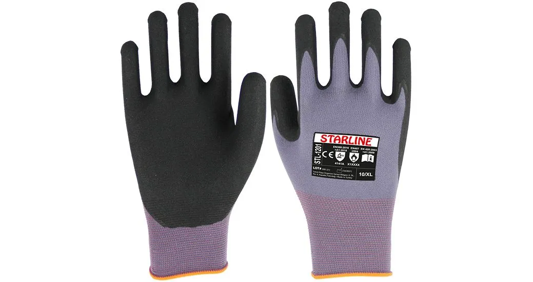 Starline STL-1201 Mikro Köpük Nitril Kaplı İş Eldiveni