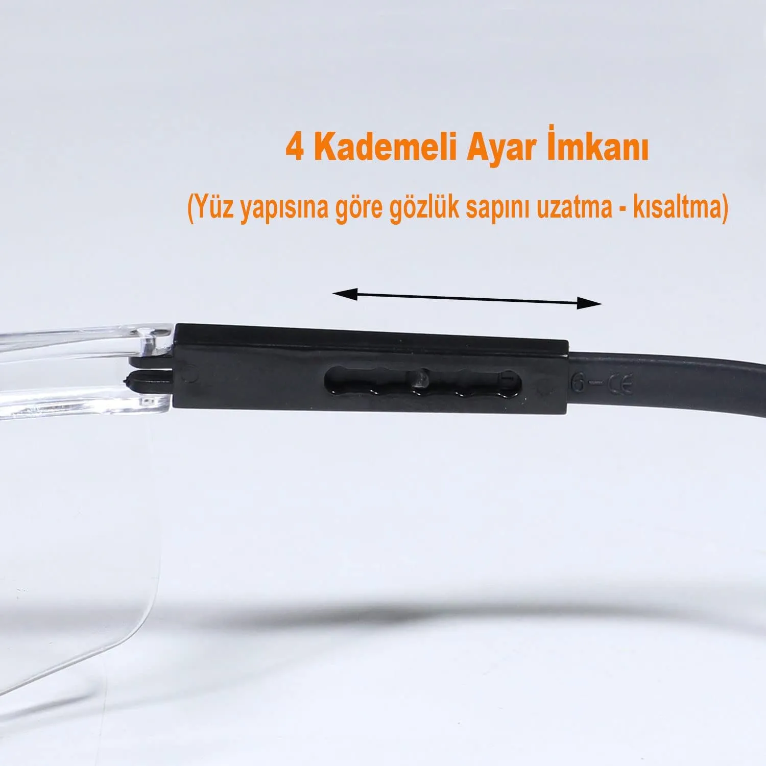 Baymax S-400 Standart Koruyucu Gözlük Şeffaf