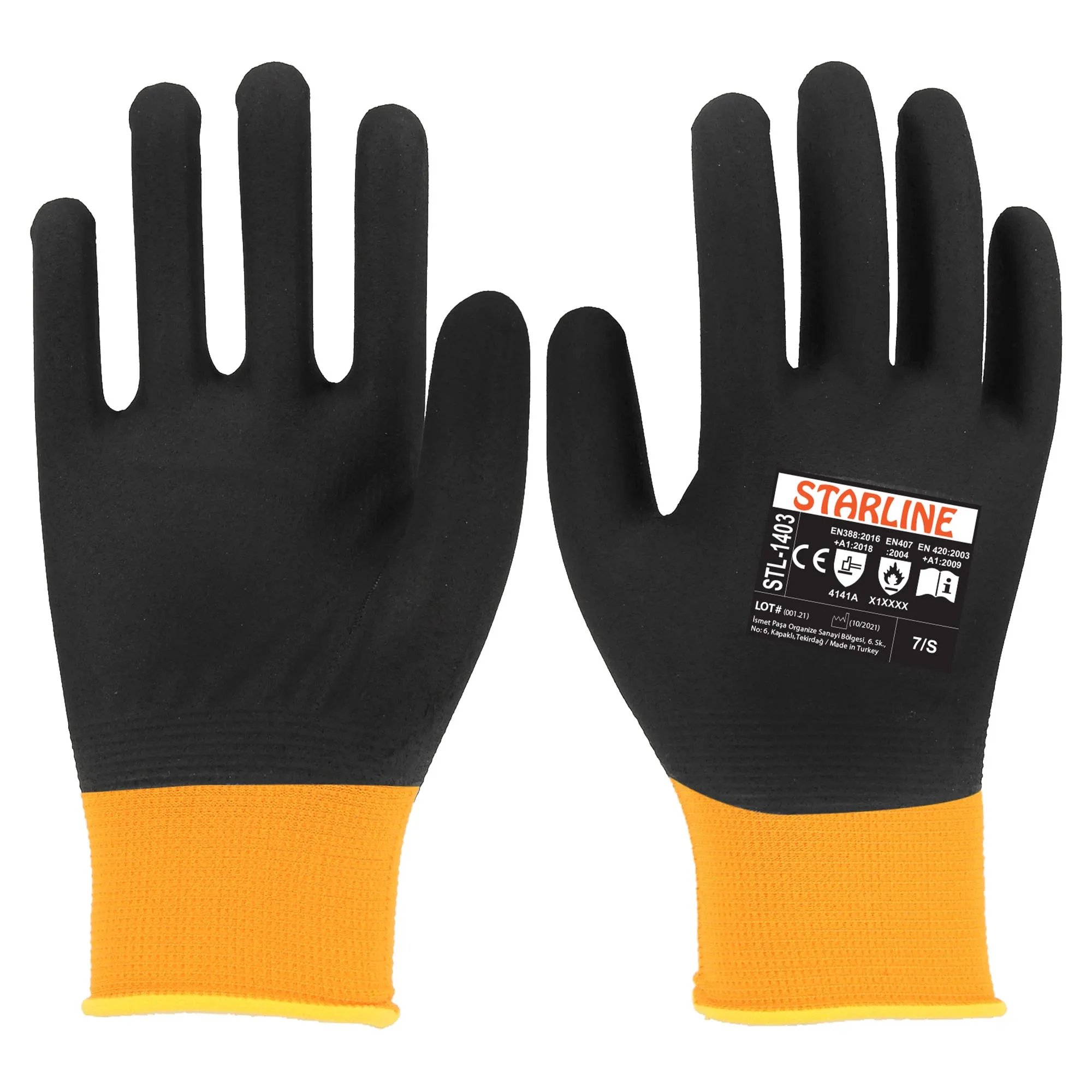 Starline STL-1403 Köpük Nitril Kaplı İş Eldiveni 