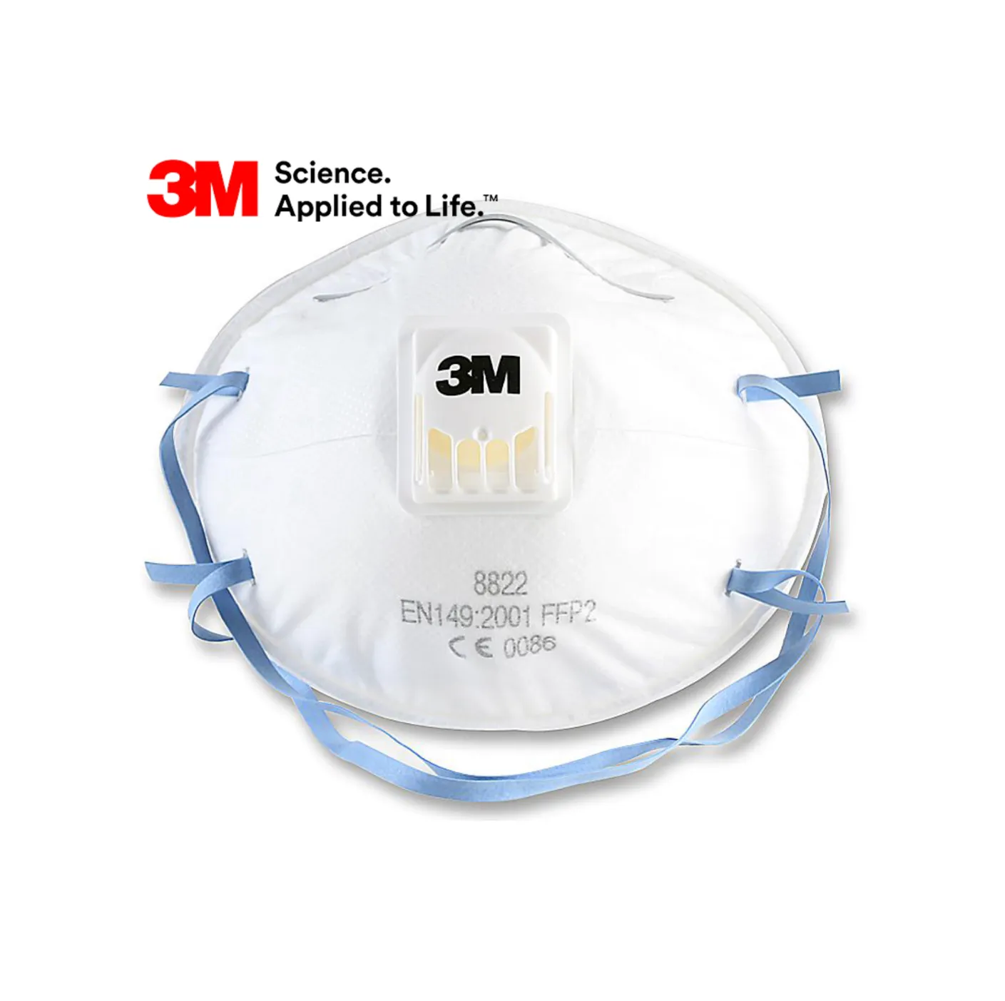 3M 8822 Ventilli Toz ve Sis Maskesi FFP2 (10