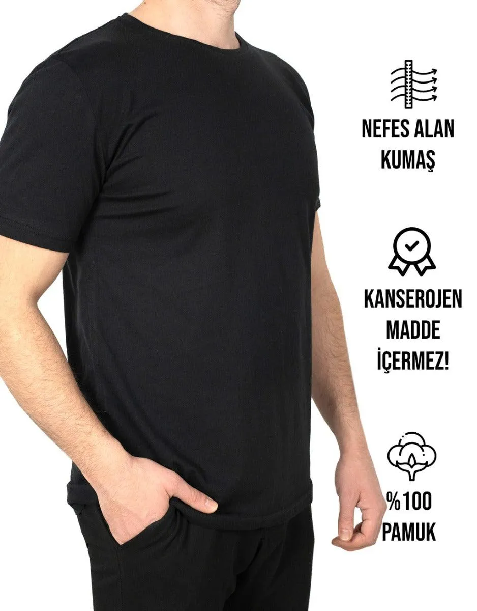 Penye Bisiklet Yaka Tişört