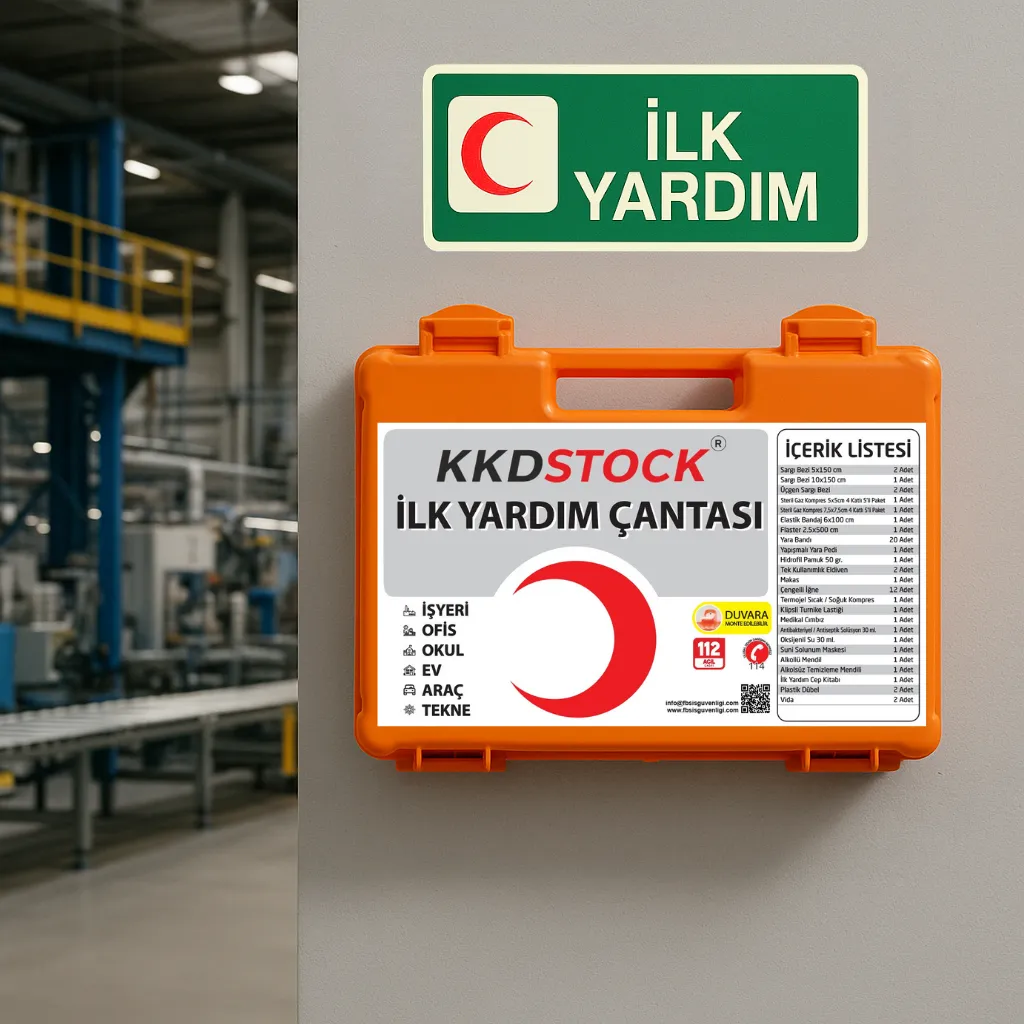KKDSTOCK Profesyonel Duvara Monte Edilebilir İlk Yardım Çantası