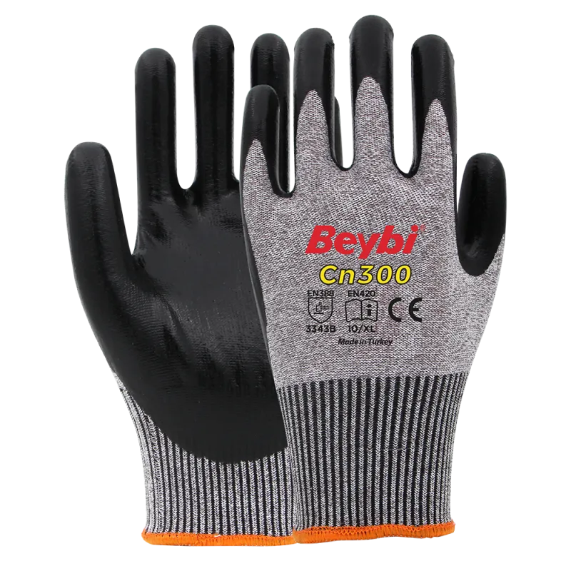 CN300 Nitril Kaplı Kesilmeye Dirençli Eldiven