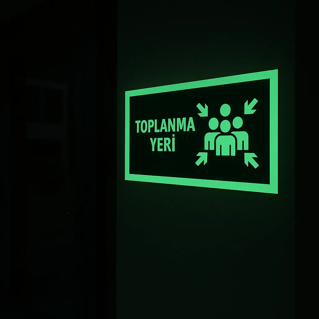 Fosforlu Fotolümen Toplanma Yeri Levhası