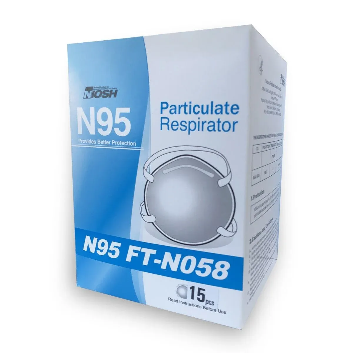 FFP2 Ventilli Konik Katlanabilir N95 Toz Maskesi (15