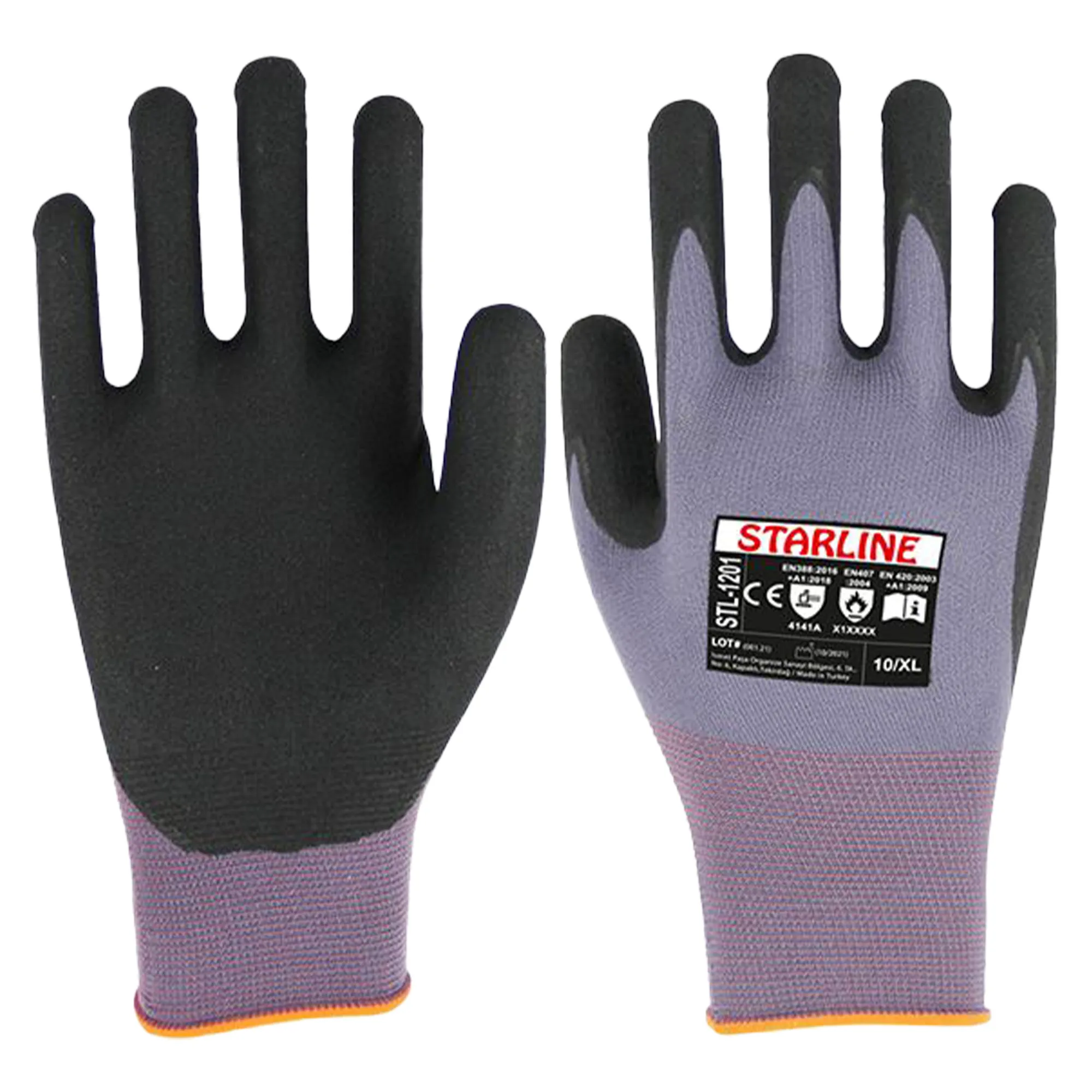 Starline STL-1201 Mikro Köpük Nitril Kaplı İş Eldiveni