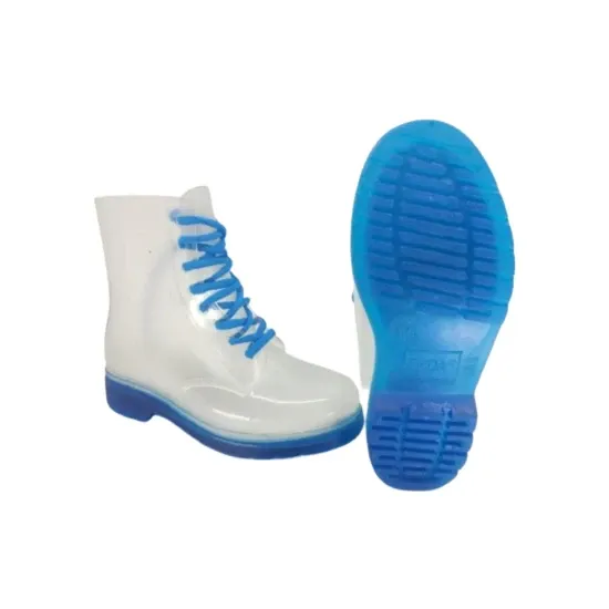 KKDSTOCK Şeffaf Yağmur Çizmesi Su Geçirmez Şık Bot