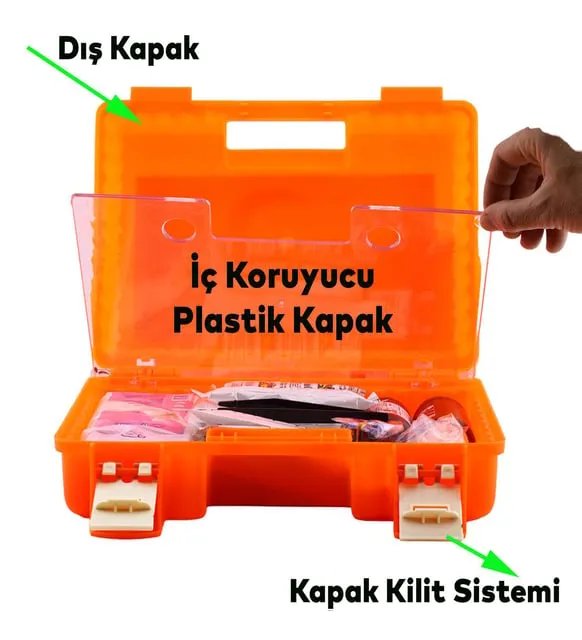 KKDSTOCK Profesyonel Duvara Monte Edilebilir İlk Yardım Çantası