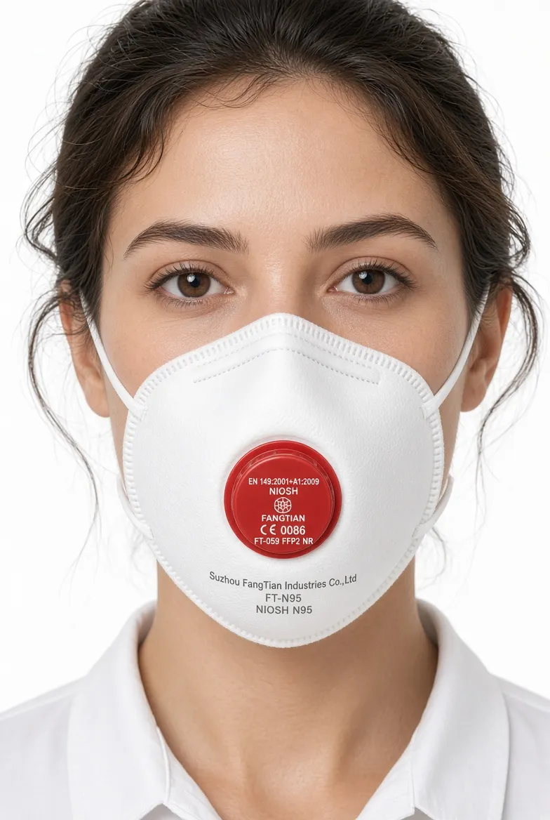 FFP2 Ventilli Konik Katlanabilir N95 Toz Maskesi (15